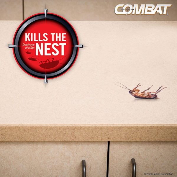 Combat Roach Killing Bait, Roach Bait Station For Large Roaches, Kills The Nest, Child-Resistant, 8 Count,Insects - Image 7