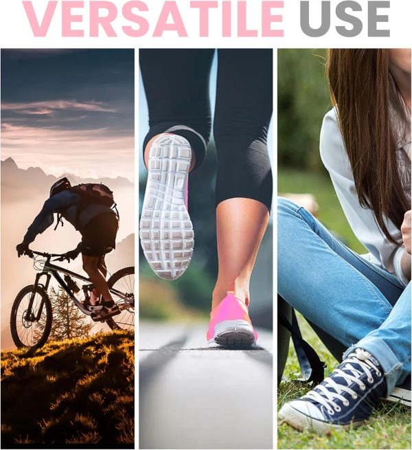 Compression Ankle Socks for Men & Women, Pack of 6, Athletic Cushioned Socks, Hiking, Running & Daily Wear, Size 7-10. - Image 6