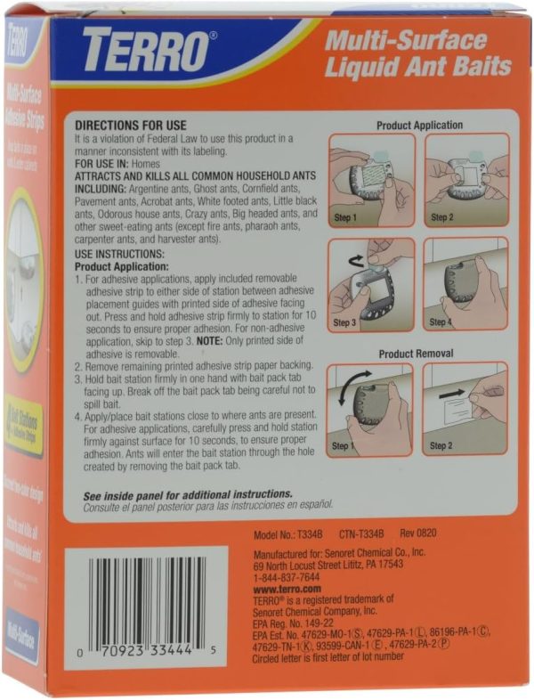 TERRO T334SR Indoor Multi-Surface Liquid Ant Bait and Ant Killer - 8 Discreet Ant Bait Stations - Kills Common Household Ants - Image 17