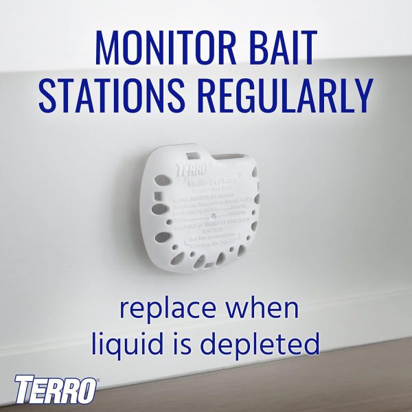 TERRO T334SR Indoor Multi-Surface Liquid Ant Bait and Ant Killer - 8 Discreet Ant Bait Stations - Kills Common Household Ants - Image 7